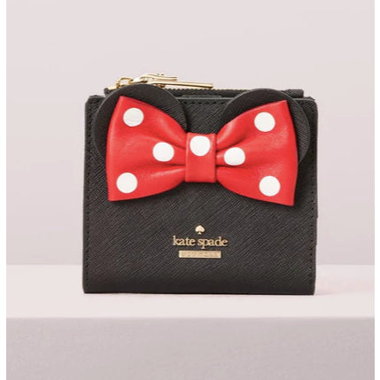 ORIG & IMPORTED KS Disney Minnie Mouse Adalyn Bifold Black Wallet