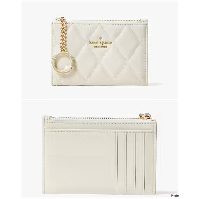 ORIG & IMPORTED KS Carey Small Card Holder Wallet Black/White