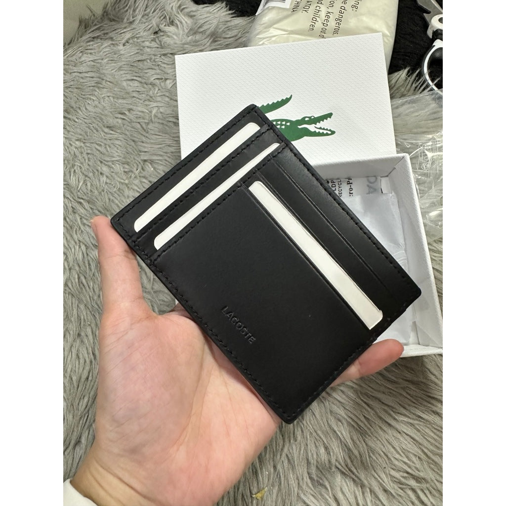 ORIG & IMPORTED LCT Men's Chantaco Leather Card Holder Wallet Black NH4120CE