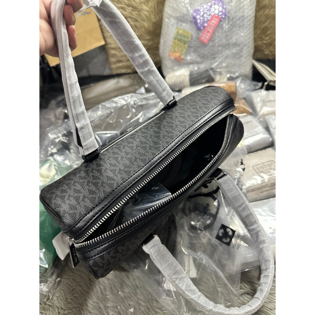 ORIG & IMPORTED MK Jet Set Travel Medium Duffle Satchel Crossbody Bag in Black