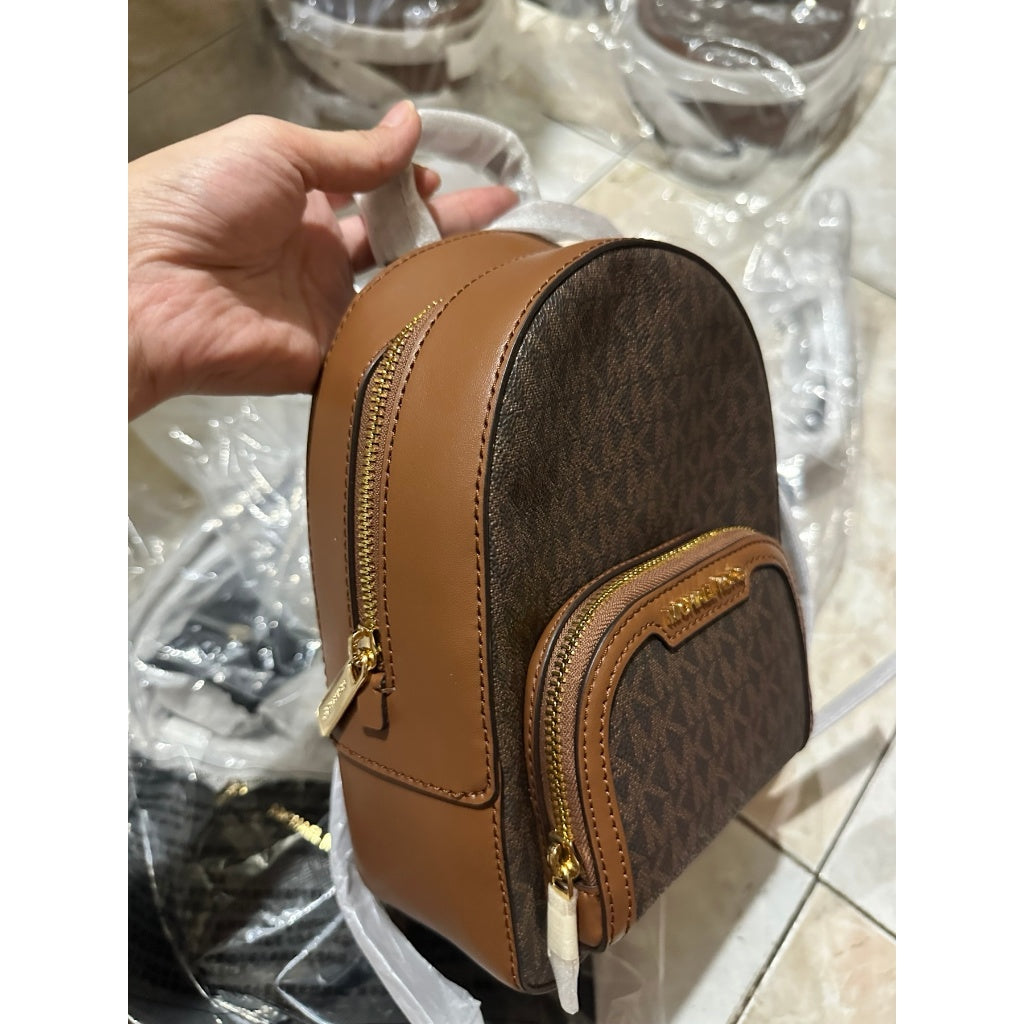 ORIG & IMPORTED MK Jaycee Mini Convertible Backpack Crossbody Bag Brown Black