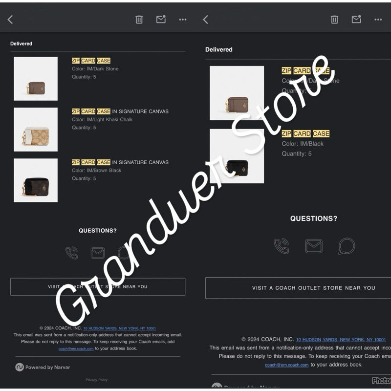 ORIG/IMPORTED ❤️ CCH ZIP CARD CASE WALLET COIN PURSE