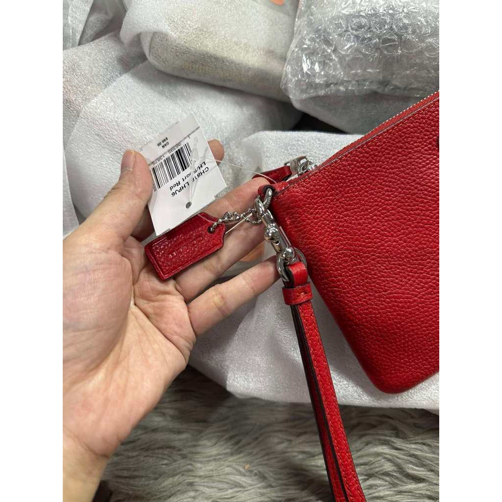 ORIG & IMPORTED CCH Medium Red Wristlet