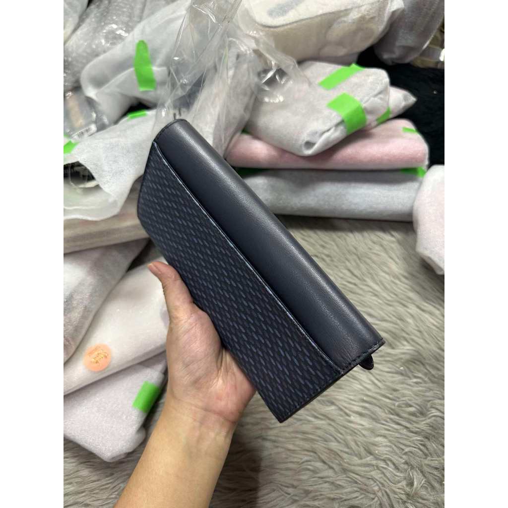 ORIG & IMPORTED CCH Slim Envelope Long Wallet Navy Blue