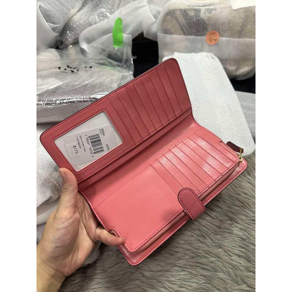 ORIG & IMPORTED CCH Retail Skinny Long Wallet Pink/Lilac/Brown