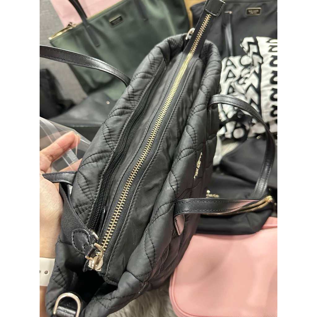 ORIG Preloved KS Chelsea Medium Satchel Nylon Black Bag