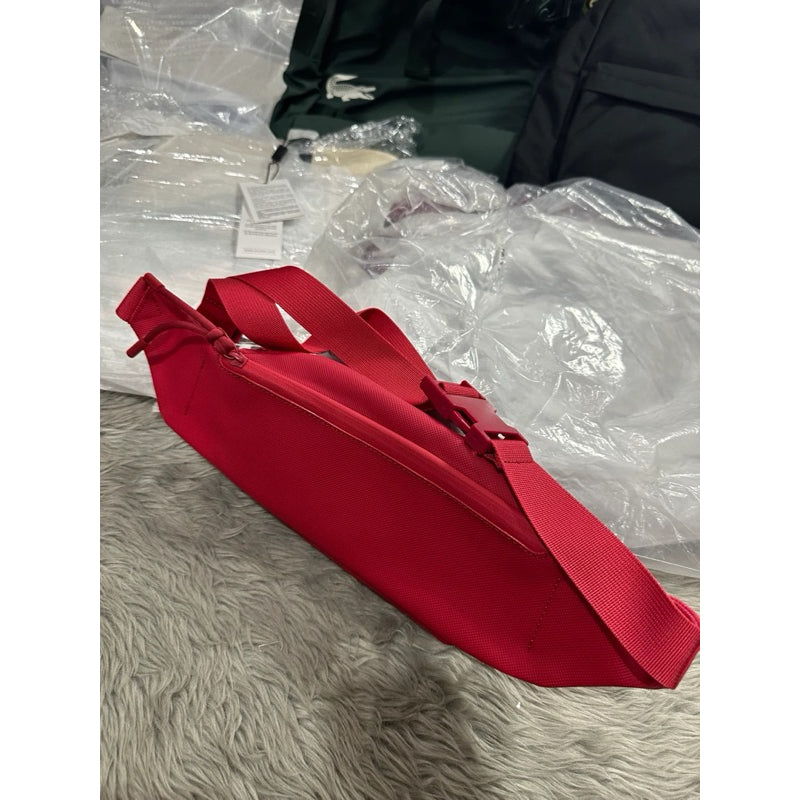 ORIG & IMPORTED LCT Unisex Red Black Small Belt Bag