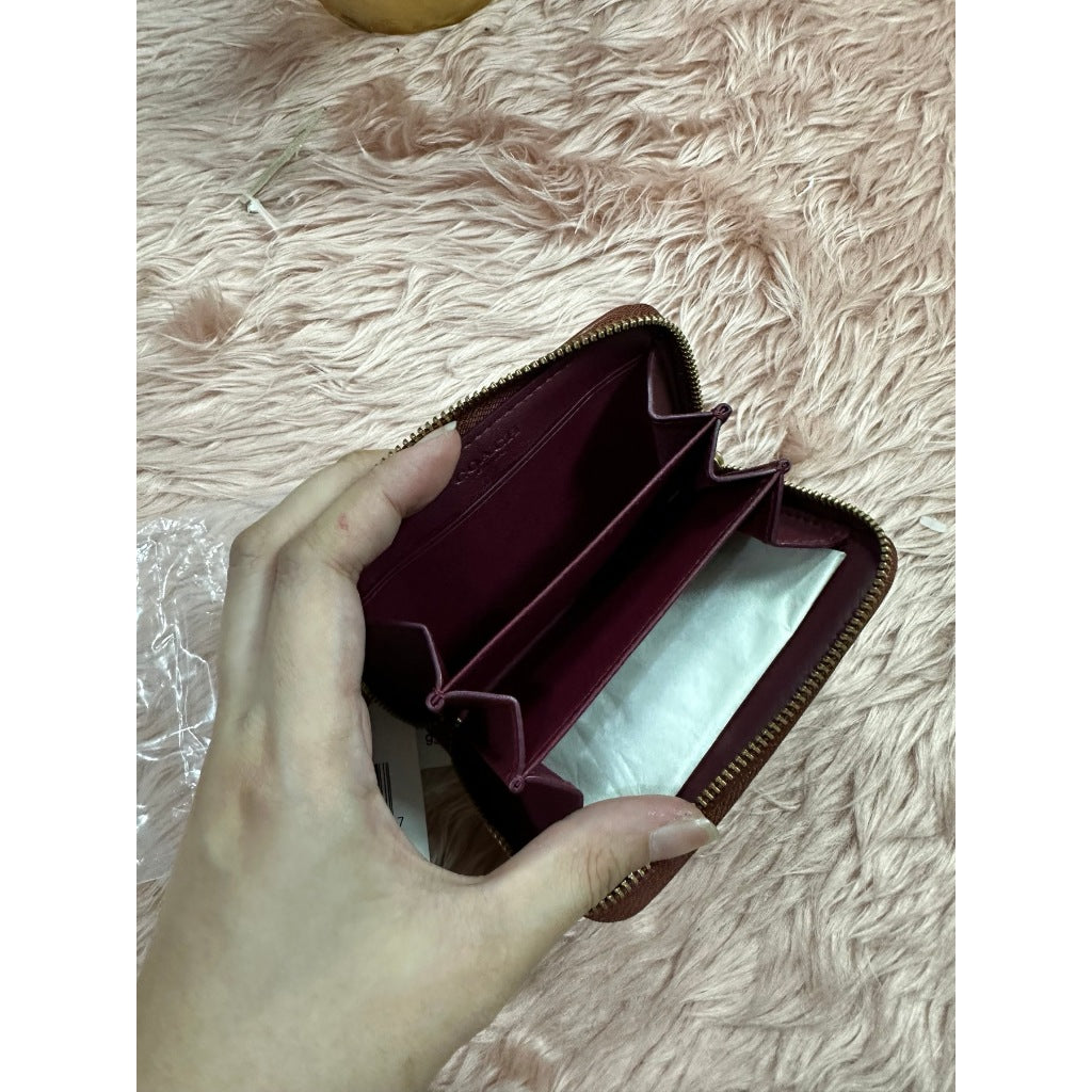 ORIG & IMPORTED CCH Retail Small Zip Around Card Case Wallet Brown/Tan