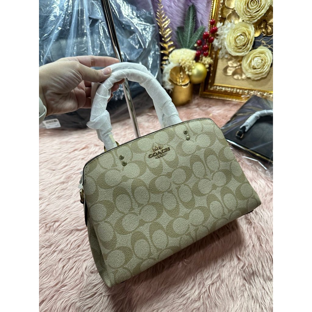 ORIG & IMPORTED CCH Mini Lillie Carryall Satchel Bag Light Khaki/White