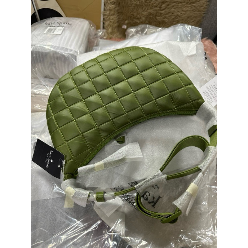 ORIG & IMPORTED KS Camden Quilted Sling Black Green Bag Red Maroon