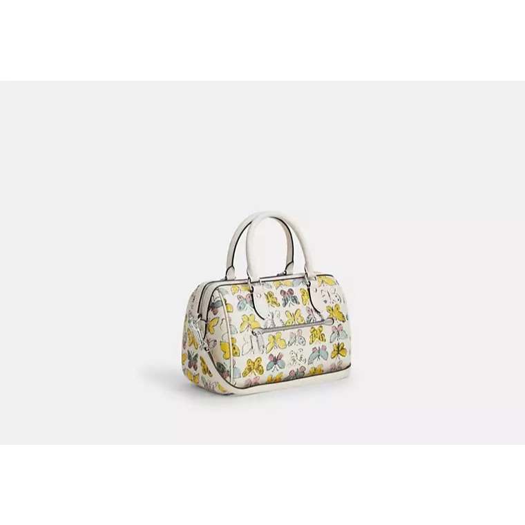 ORIG & IMPORTED CCH Rowan Satchel White Bag With Butterfly Print
