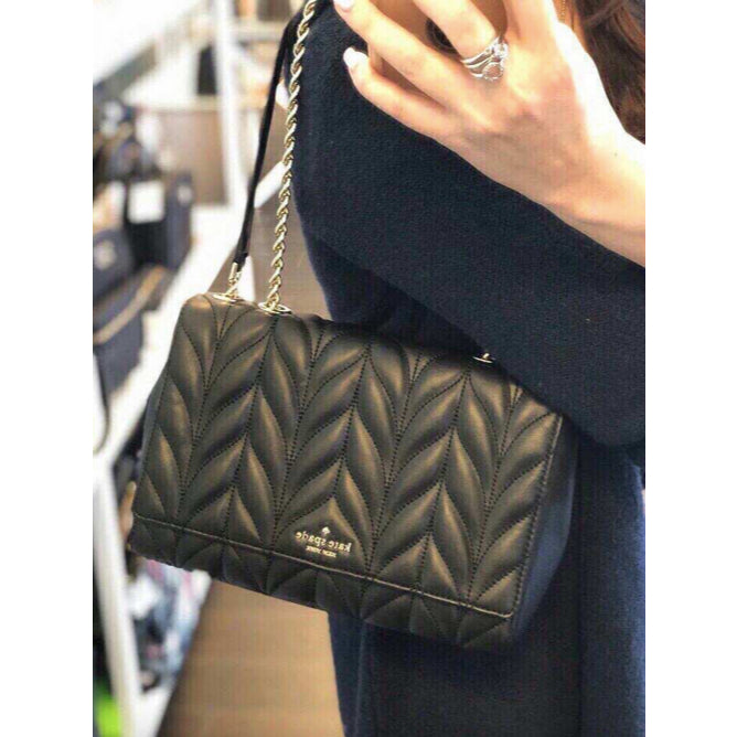 ORIG Preloved KS Medium Briar Lane Quilted Emelyn Black Bag