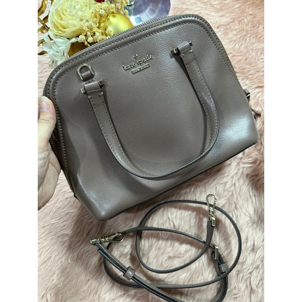 ORIG Preloved KS Patterson Drive Small Dome Satchel Brown Bag