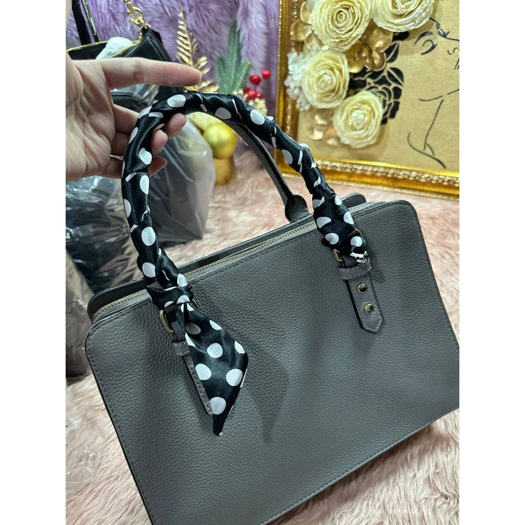 ORIG Preloved KS Mulberry Street Lise Satchel Grey Bag