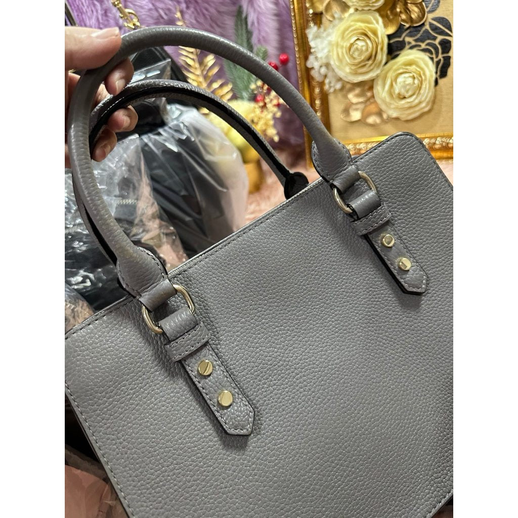 ORIG Preloved KS Mulberry Street Lise Satchel Grey Bag