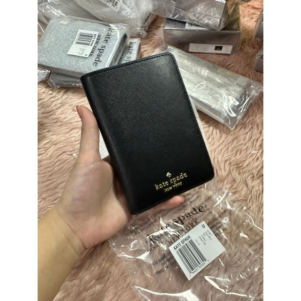 ORIG & IMPORTED KS Madison Passport Holder Black Wallet