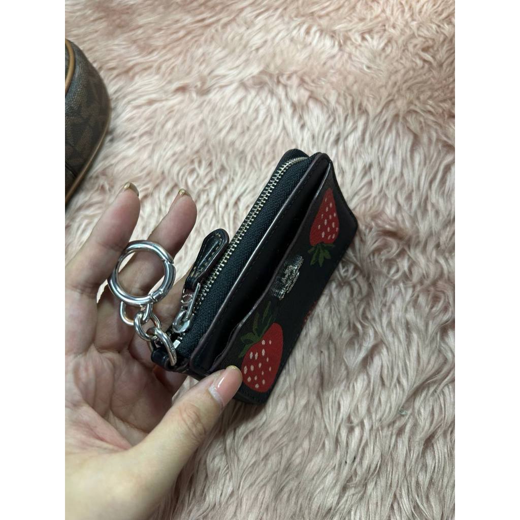 ORIG & IMPORTED Preloved CCH Multifunction Card Case Wallet With Wild Strawberry Print