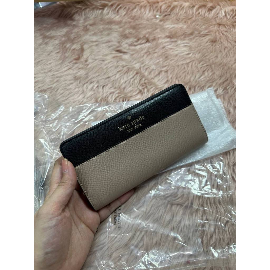 ORIG & IMPORTED KS Madison Large Slim Long Wallet Black Brown White