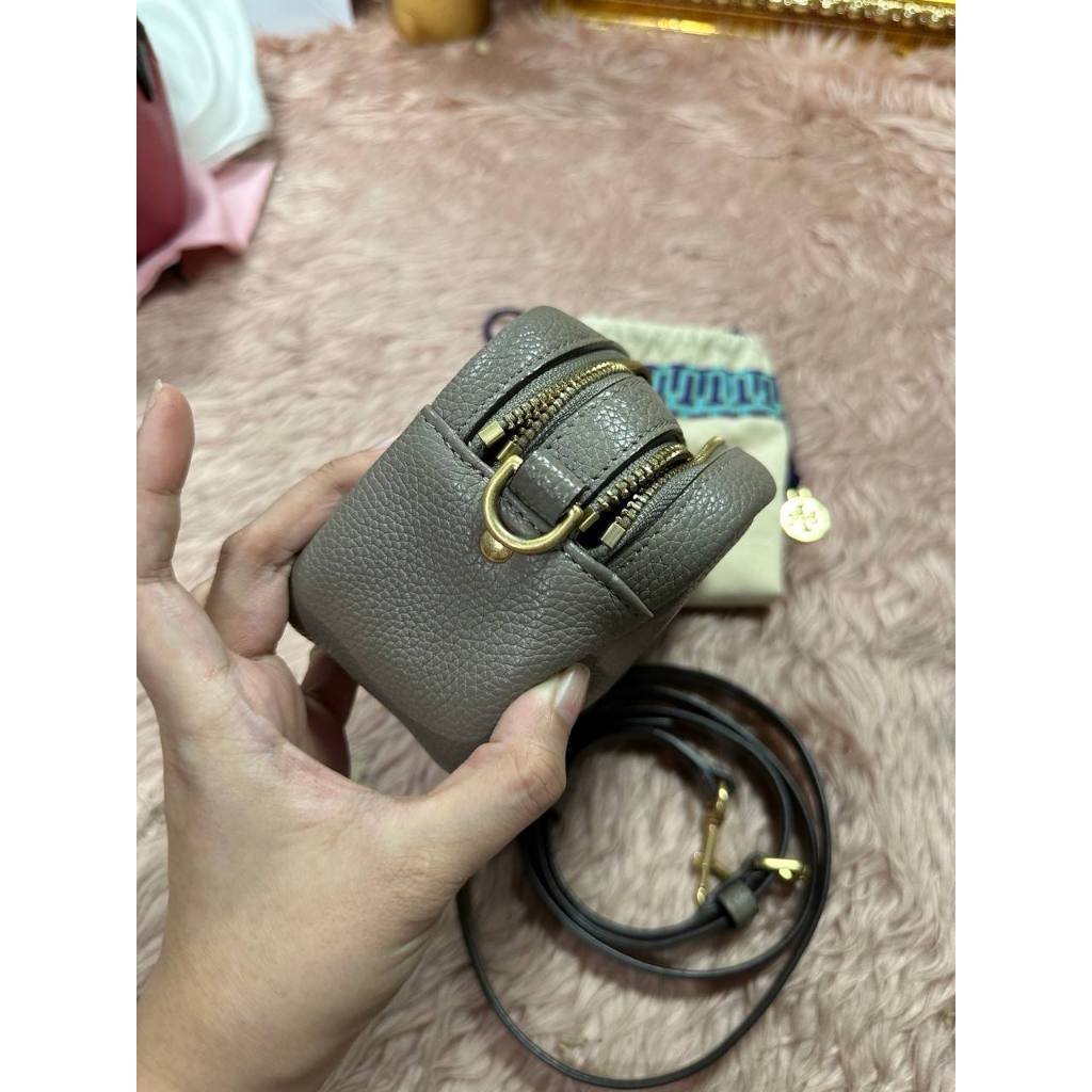 ORIG Preloved TB Perry Bombe Mini Bag Gray