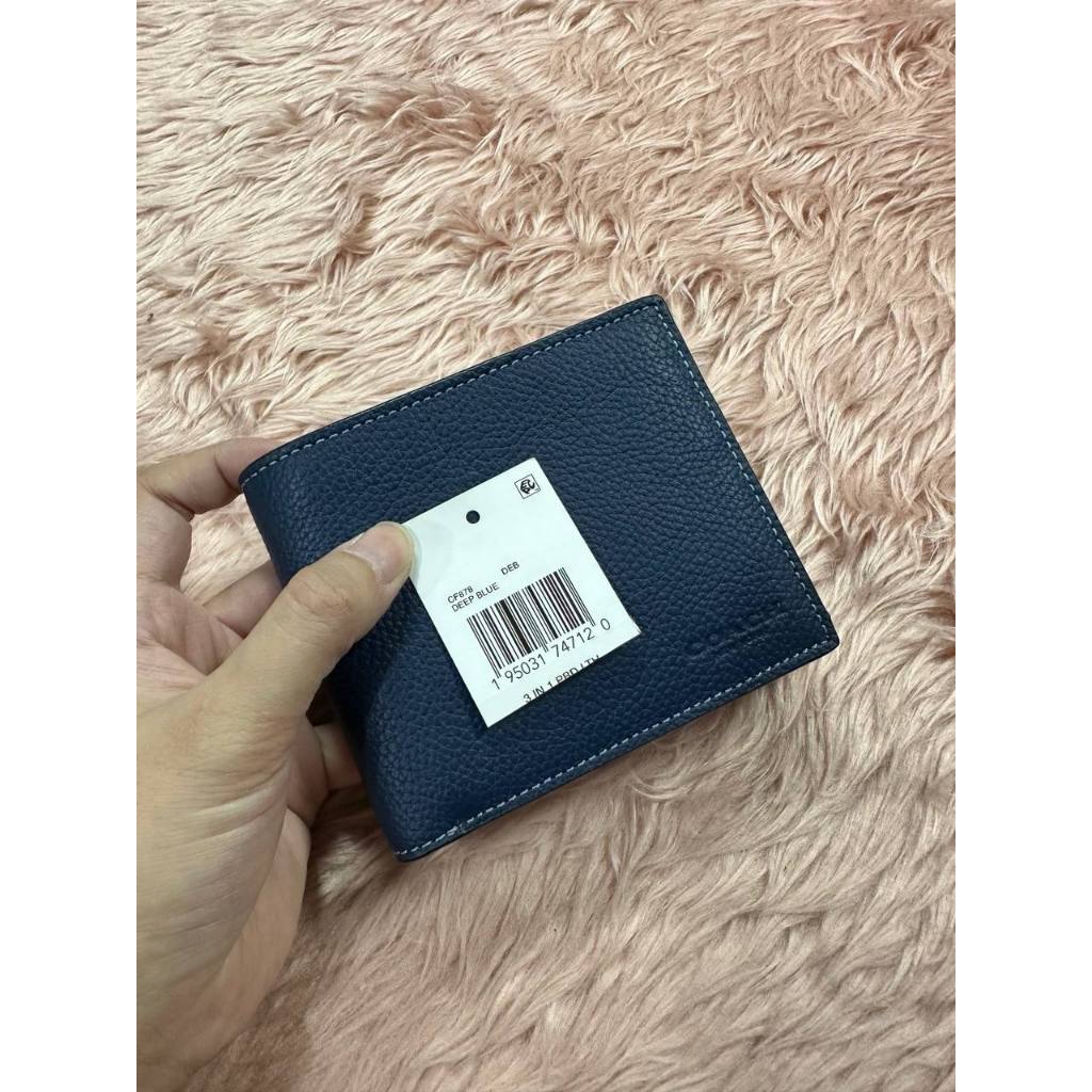 ORIG & IMPORTED CCH 3 In 1 Compact Men Wallet Blue
