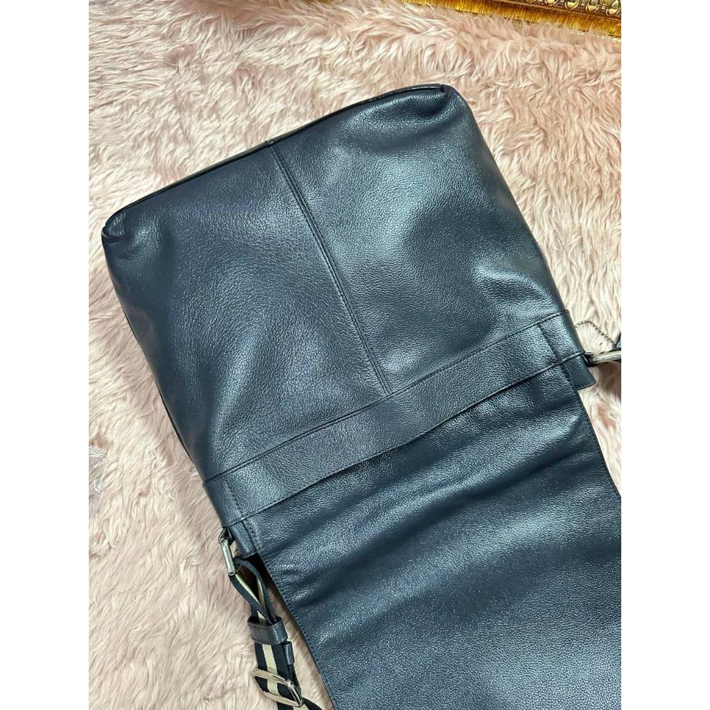 ORIG Preloved CCH Charles Messenger Blue Flap Bag