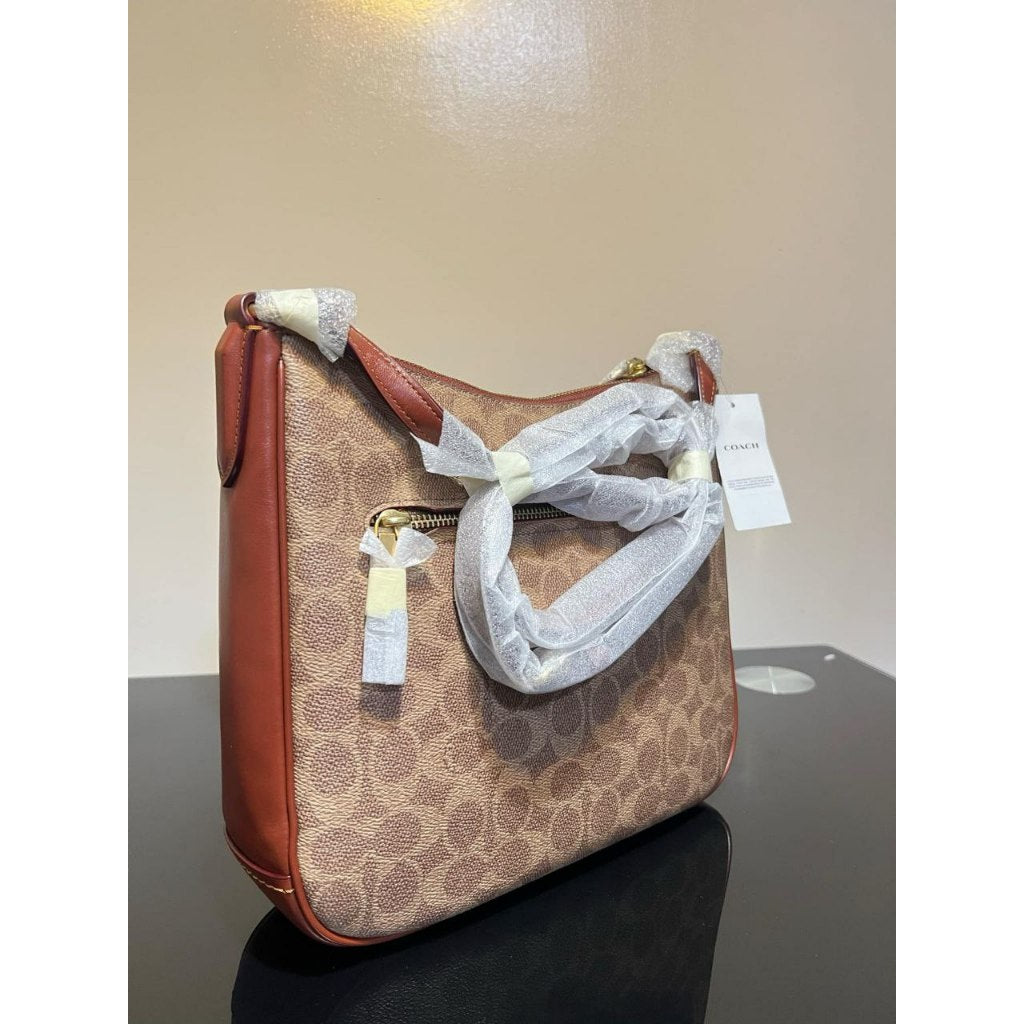 ORIG & IMPORTED CCH Retail Chaise Crossbody Bag In Signature Canvas Brown Tan
