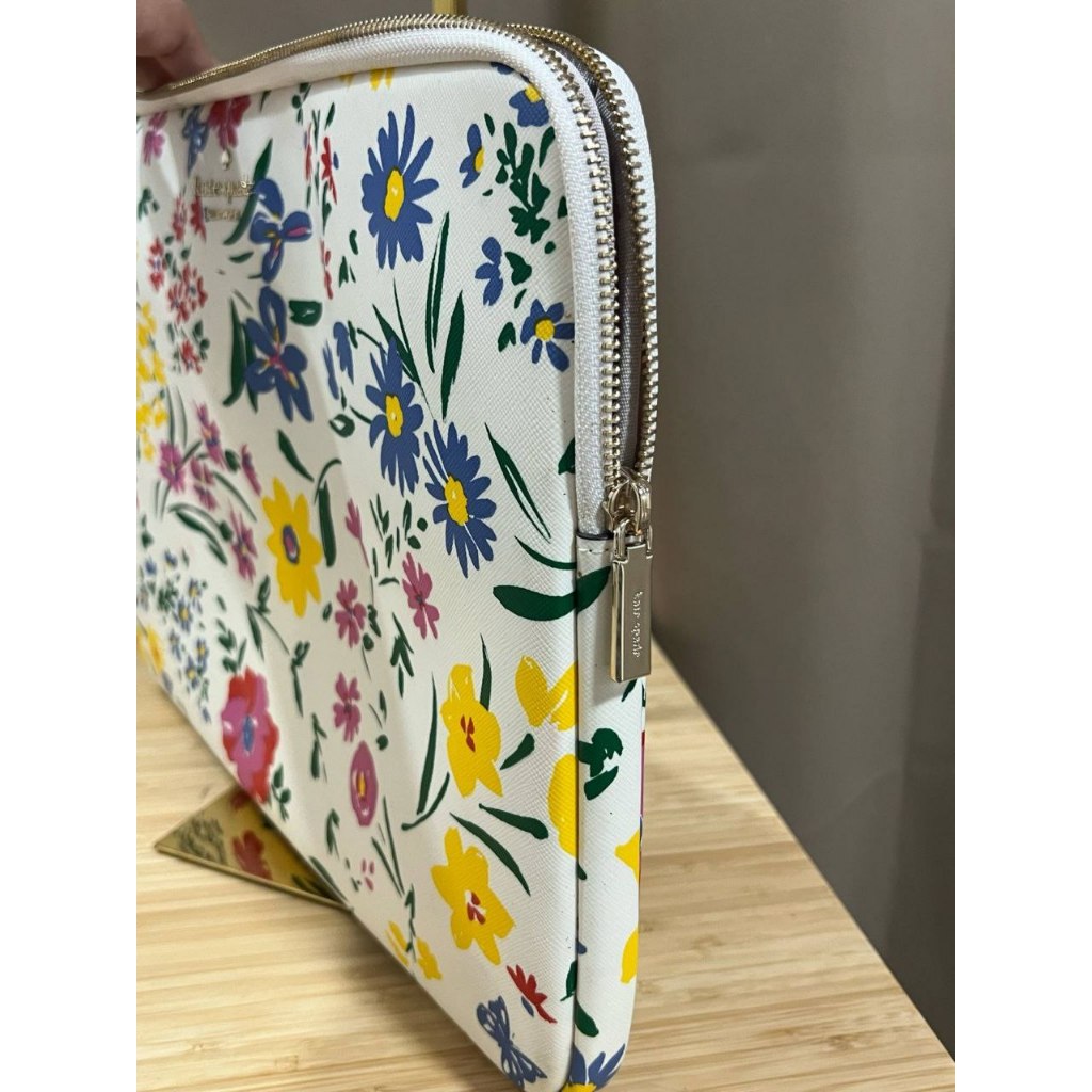ORIG Preloved KS Garden Bouquet Laptop Sleeve White Floral