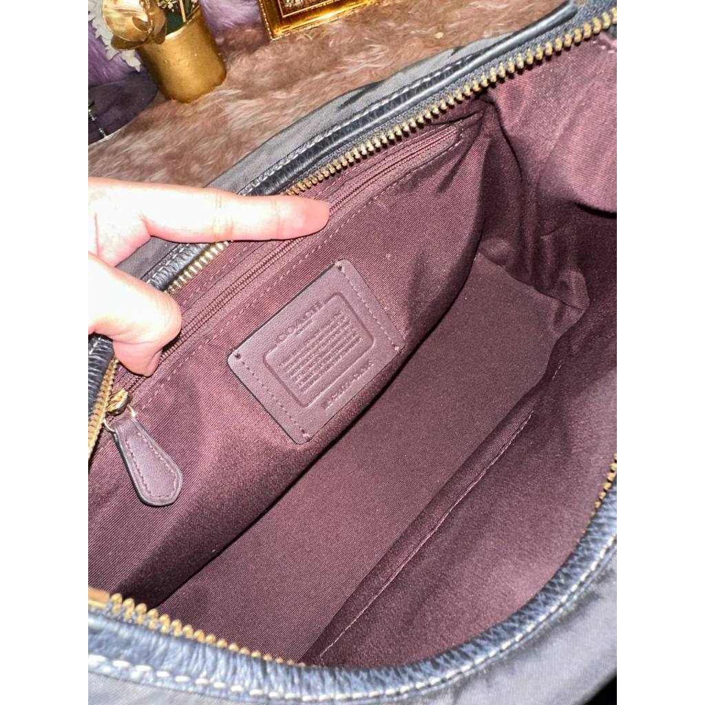 ORIG Preloved CCH Ellis Shoulder Nylon Black Bag with Pouch