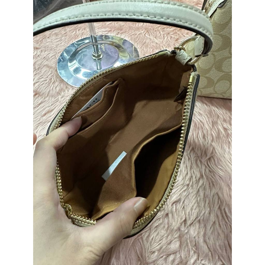 ORIG CCH Nolita 19 In Signature Canvas Light Khaki Small Bag