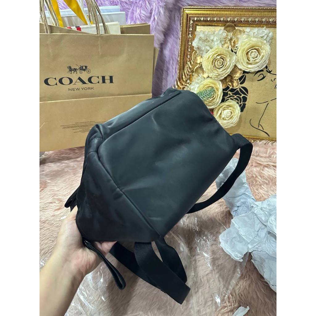 ORIG Preloved KS Chelsea Medium Backpack Black Nylon Bag