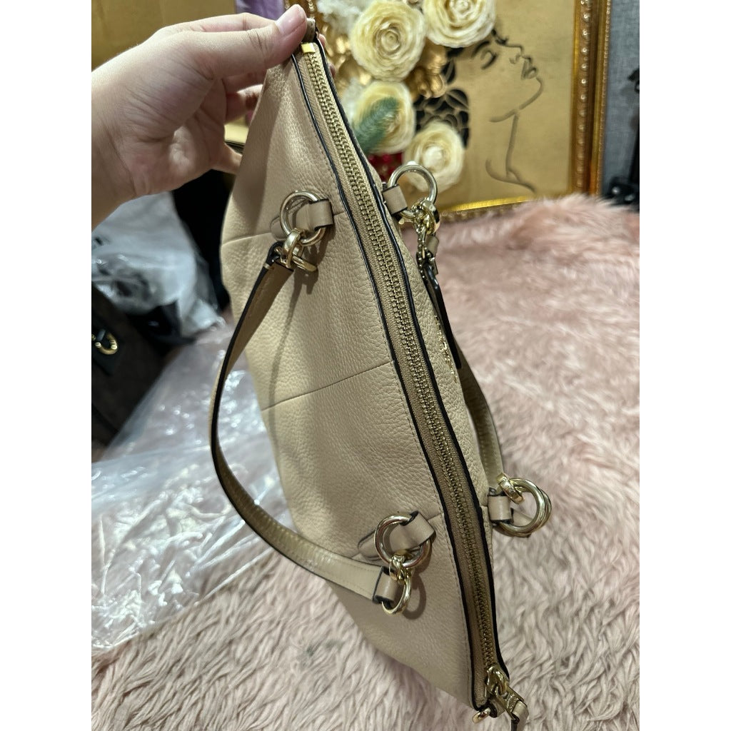 ORIG Preloved CCH Small Kelsey Satchel Beige Bag