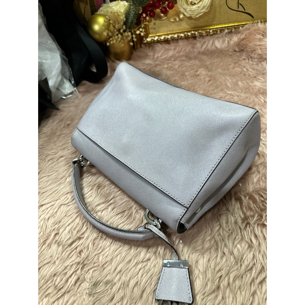 ORIG Preloved MK Grey Medium Ava Top Handle Bag