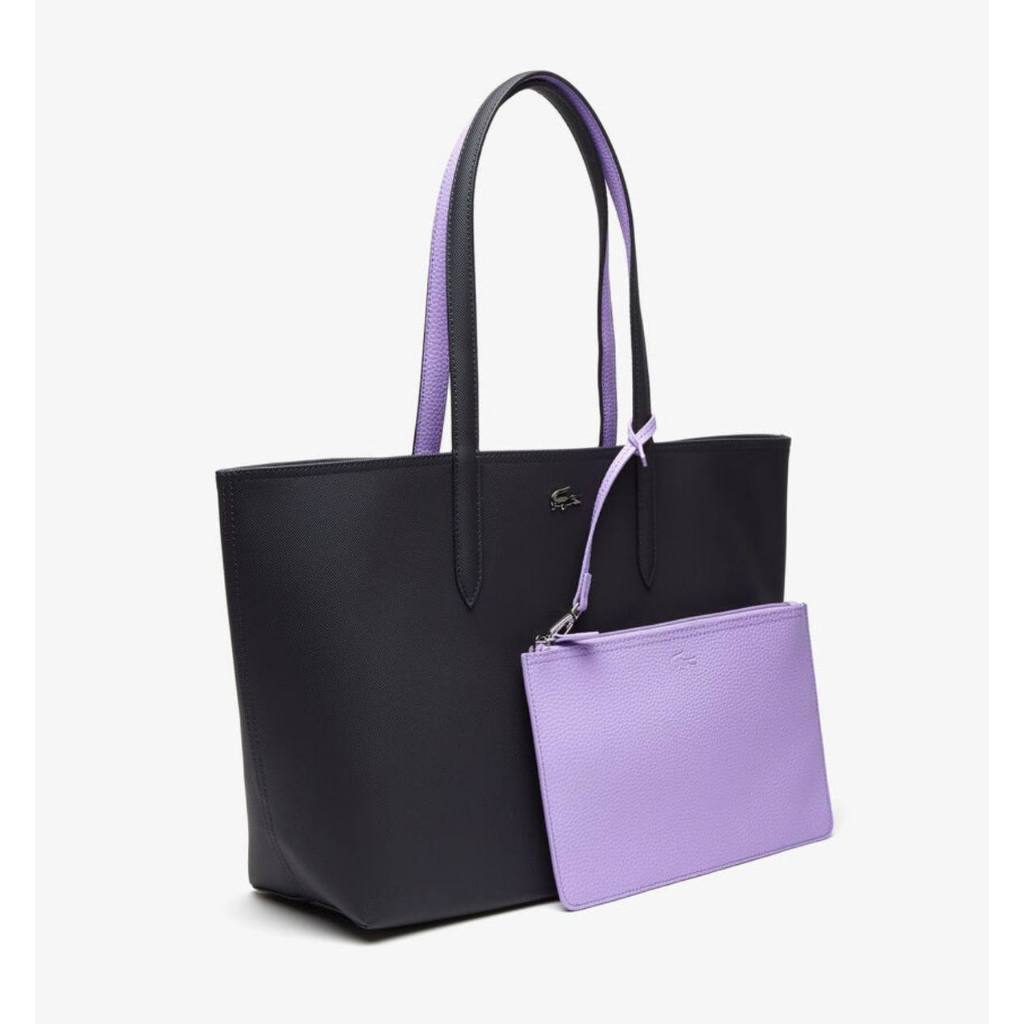 ORIG & IMPORTED LCT Anna Reversible Large Tote Bag With Pouch Purple