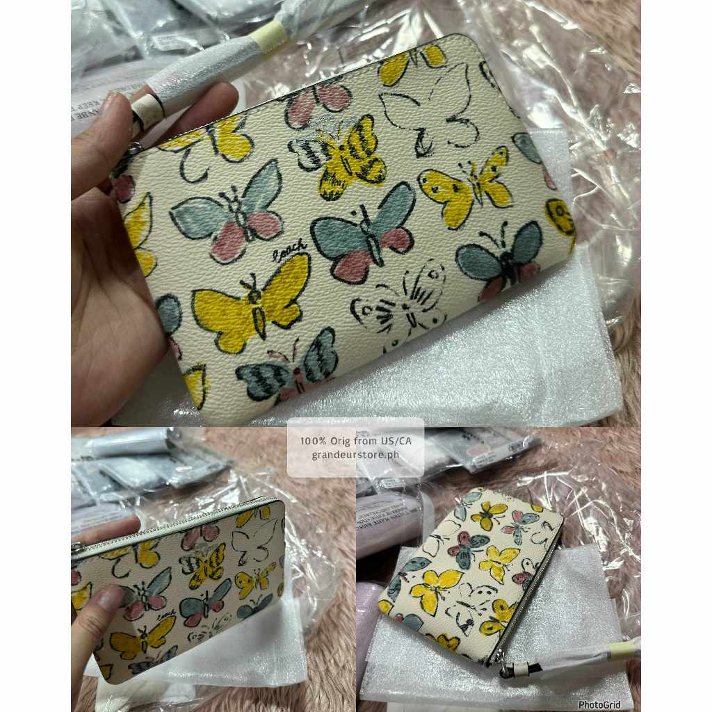 ORIG & IMPORTED CCH Corner Zip Small Wristlet Card Purse Wallet