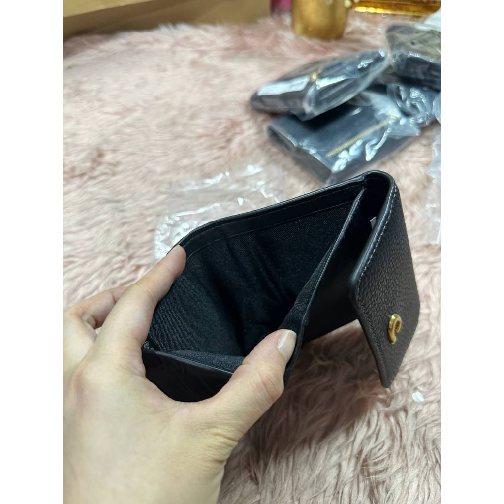 ORIG & IMPORTED CCH Retail Mila Small Flap Trifold Black/Beige/Taupe/Brown Wallet