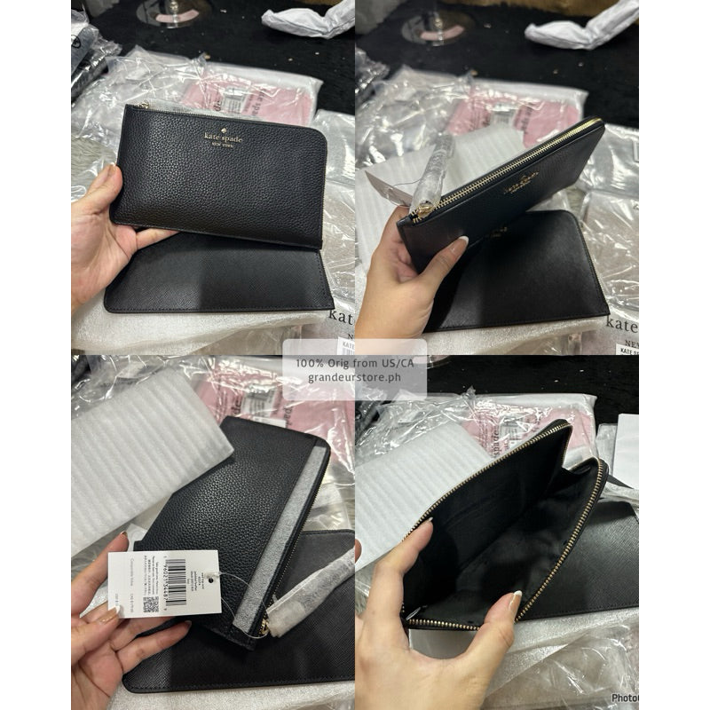 ORIG & IMPORTED KS Lucy Small & Medium L-zip Wristlet Wallet