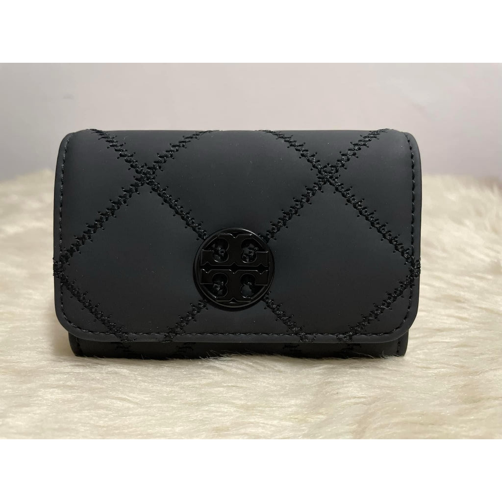 ORIG & IMPORTED TB Willa Matte Card Case Small Black Wallet