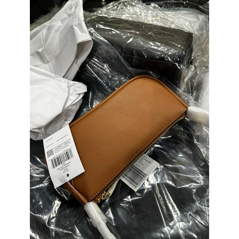 ORIG & IMPORTED KS Kayla Convertible Wristlet Shoulder Small Bag Black White Brown