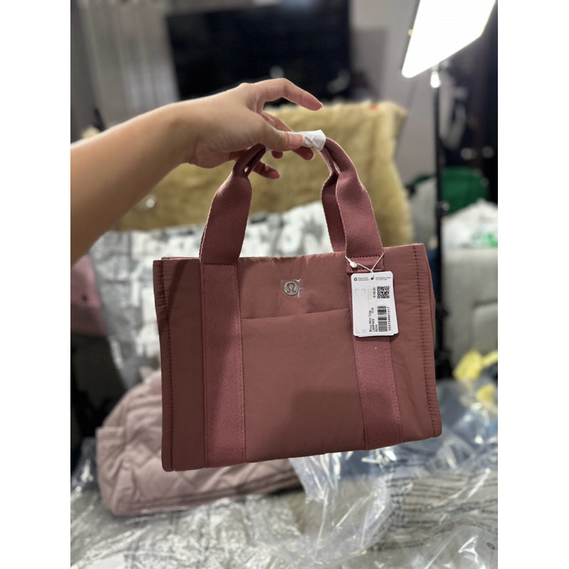 ORIG & IMPORTED Lululemon Boxy Mini Tote Bag 4.5L Pink nylon