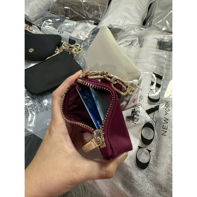 ORIG & IMPORTED Lululemon Dual Pouch Wristlet Small Wallet Keychain