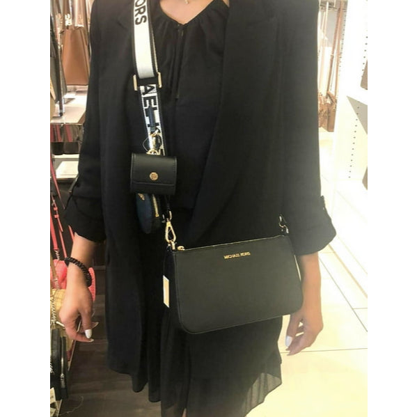 ORIG & IMPORTED MK Jet Set Crossbody Tech Attachment Bag in Black