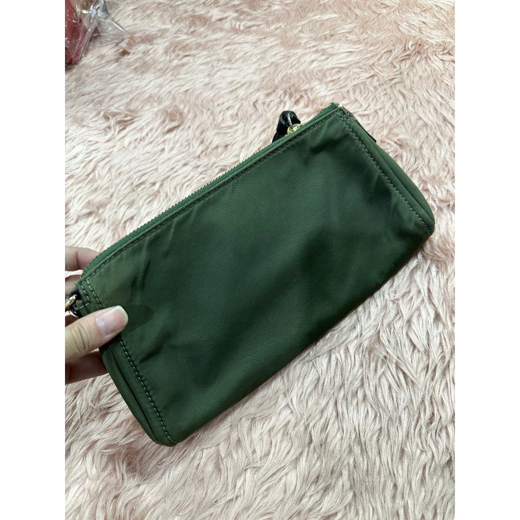 ORIG Preloved KS Wilson Road Jane Nylon Shoulder Bag Green