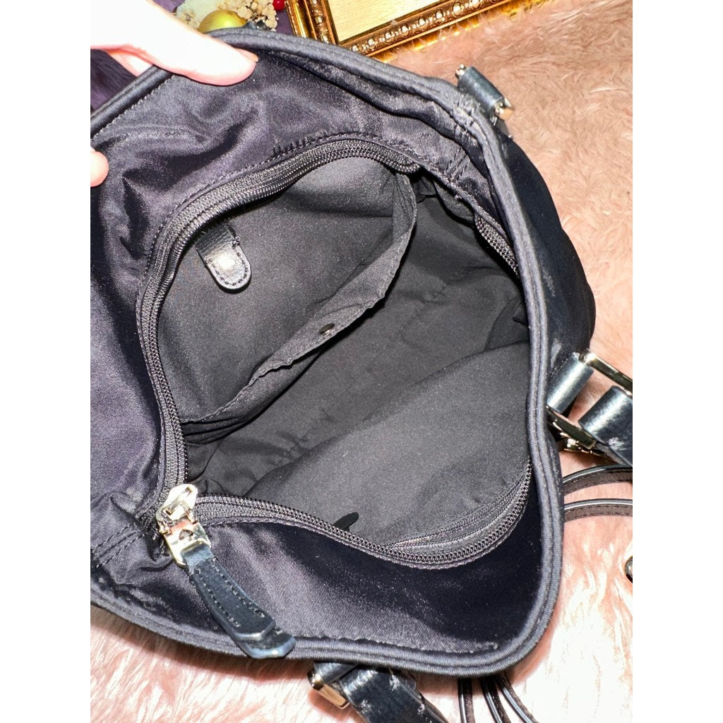ORIG Preloved KS Retail Taylor Small Crossbody Tote Nylon Bag in Black
