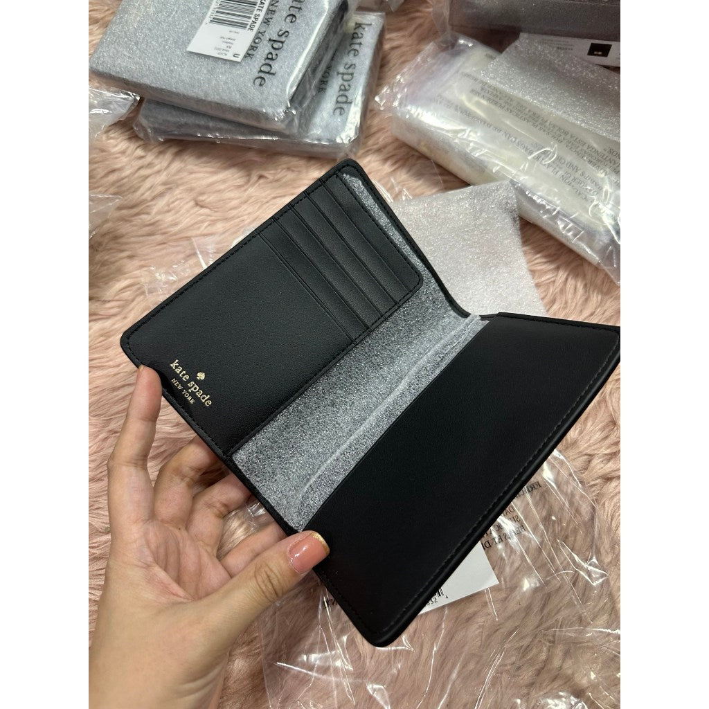 ORIG & IMPORTED KS Madison Passport Holder Black Wallet