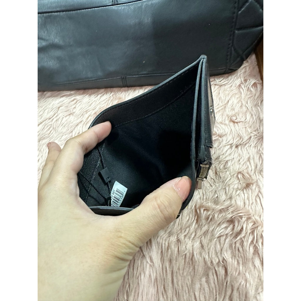 ORIG & IMPORTED MJ The Slim 84 Flap Bifold Black Wallet