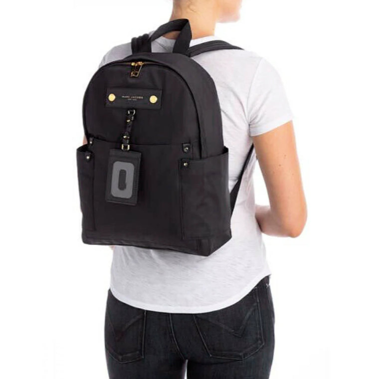 ORIG & IMPORTED Preloved MJ Preppy Nylon Backpack Bag Black