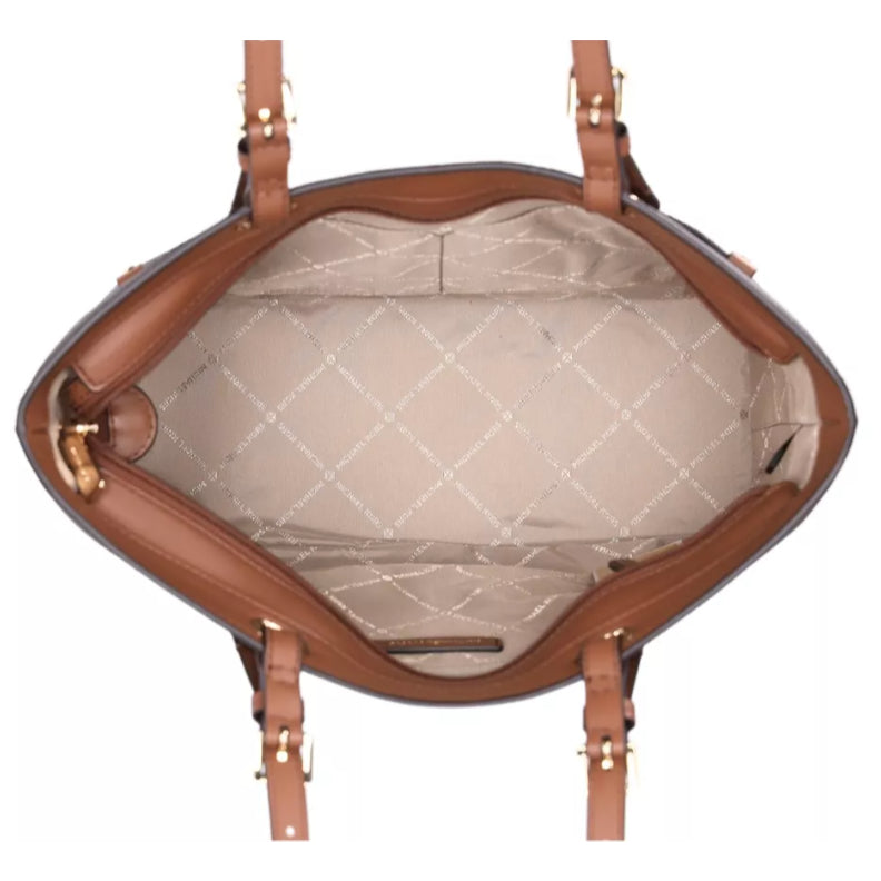 ORIG & IMPORTED MK Jet Set Travel Medium Double Pocket Tote Brown Bag