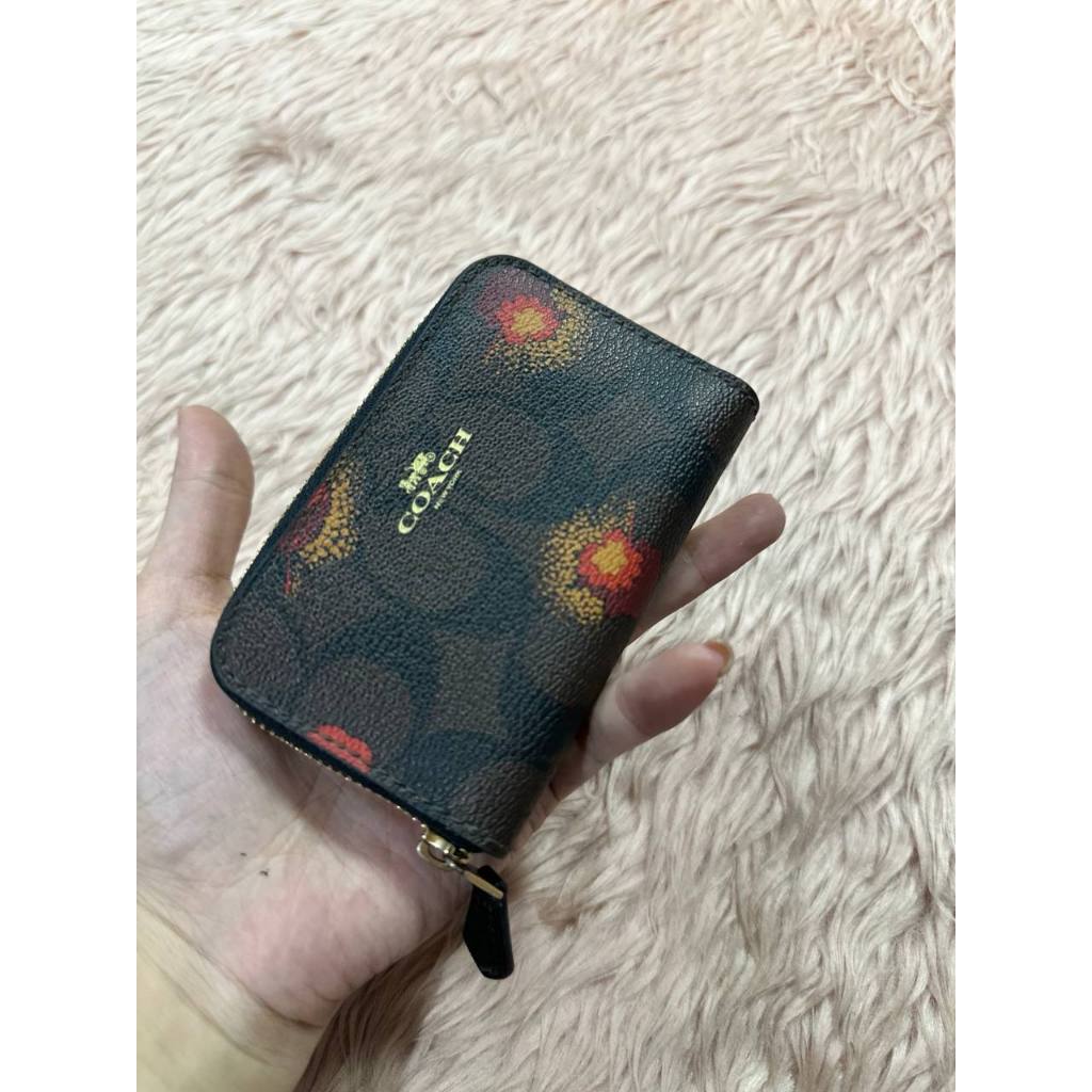 ORIG & IMPORTED Preloved CCH Zip Around Coin Case Small Wallet Floral