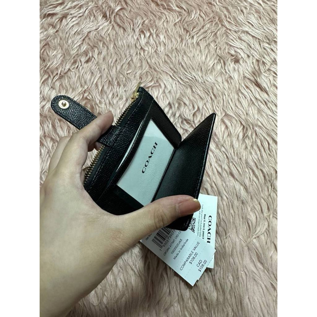 ORIG & IMPORTED Preloved CCH Attachment Card Case Slim Black Wallet