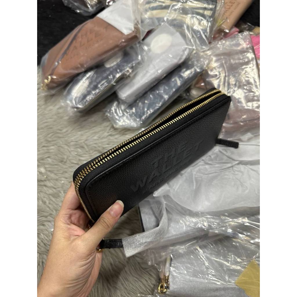 ORIG & IMPORTED MJ The Leather Continental Long Wallet Black Brown
